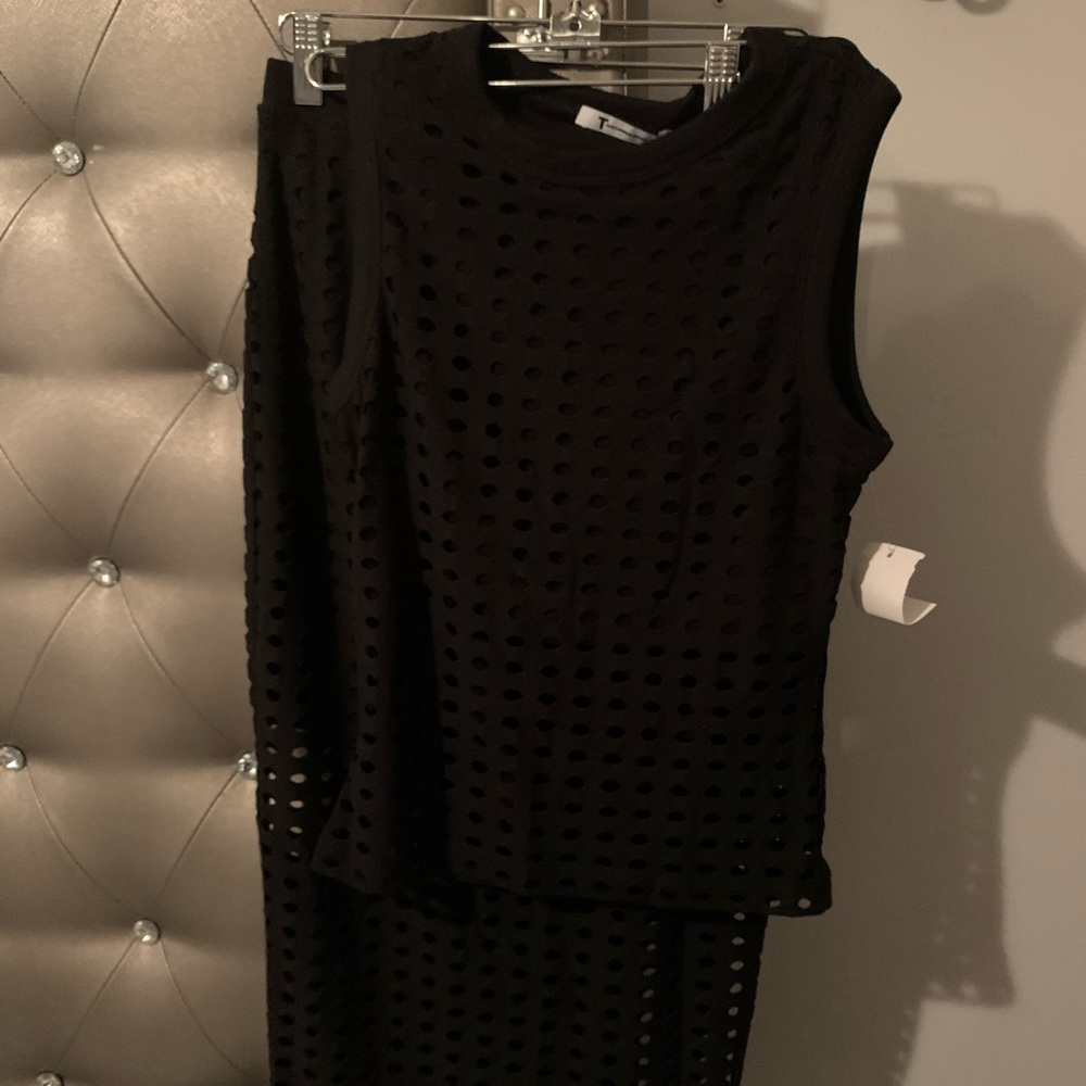 Two piece set.  Alexander Wang Net outfit.